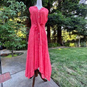 Gap Sleeveless Handkerchief Midi Shirtdress - XS